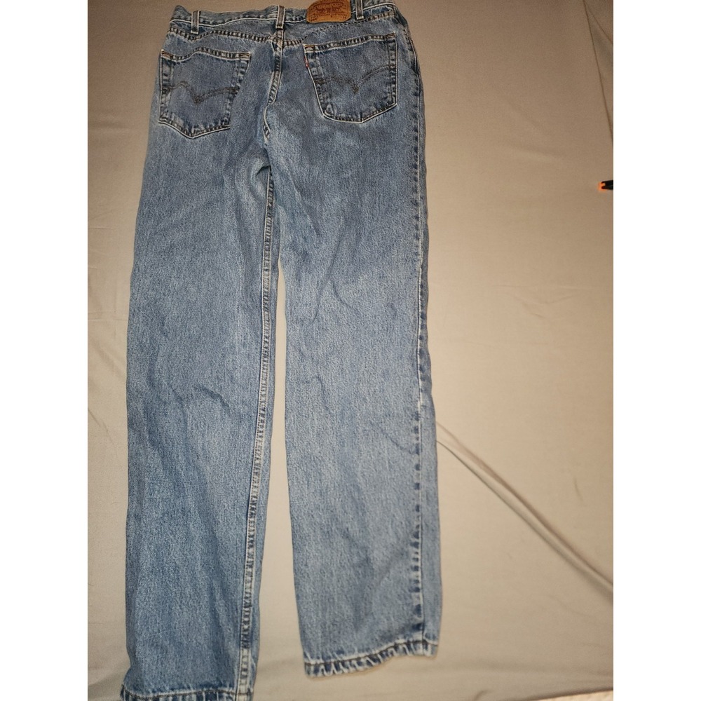 Levi's 550 Relaxed Fit Jeans Men's 33x34 Light Wash Denim Red Tab - Picture 7 of 9